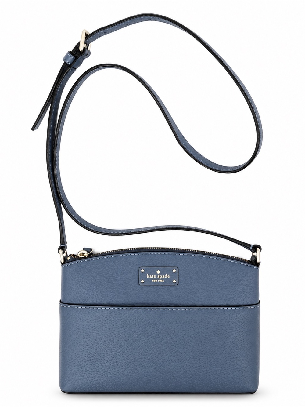kate spade navy blue pebble leather crossbody